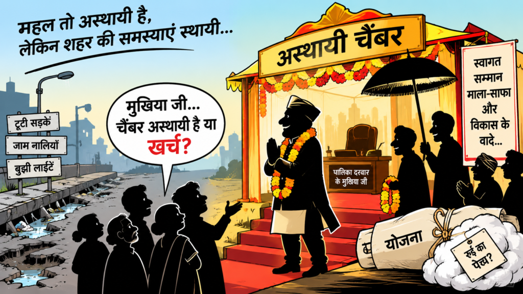 “अस्थायी महल, स्थायी सवाल… कहीं रुई का पेच न बिगाड़ दे पूरा खेल!”